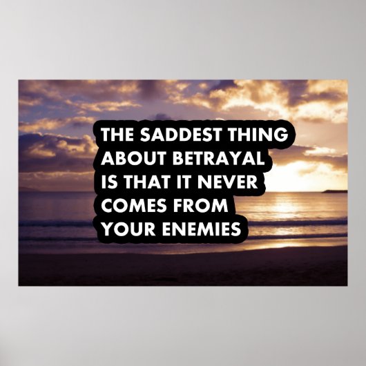 裏切りについての最も悲しいこと ポスター (正面)