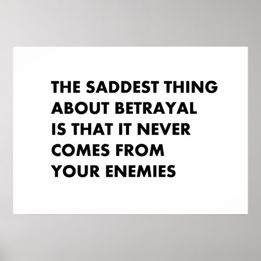 裏切りについての最も悲しいこと ポスター (正面)