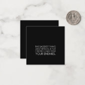 裏切りに関する最も悲しいことは、決してそうでないことである ノートカード (正面/裏面インサイチュ)