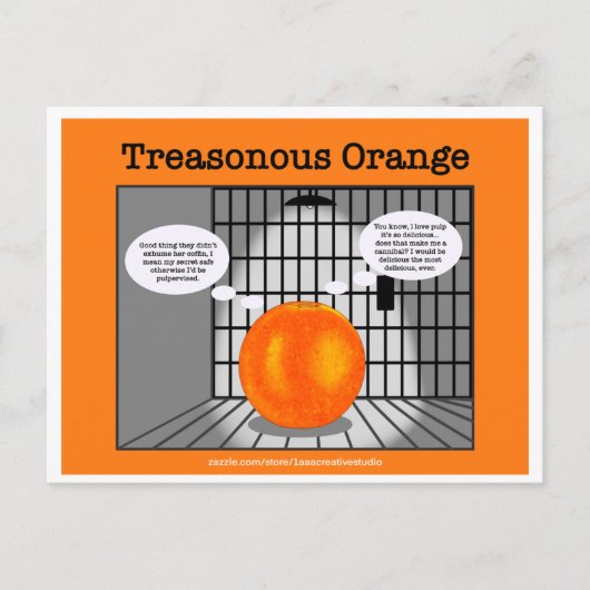 裏切りオレンジ…作り方が見えない ポストカード (正面)