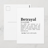 裏切り定義バおもしろいージョン ポストカード (正面/裏面)