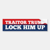 裏切り者のトランプで彼を縛り付ける バンパーステッカー (正面)