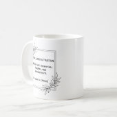 裏切り者の同僚が転職するマグカップ コーヒーマグカップ (正面左)