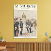 裏切り者アルフレッド・ドレフスの劣化 キャンバスプリント (インサイチュ (リビング))