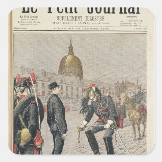 裏切り者アルフレッド・ドレフスの劣化 スクエアシール (正面)