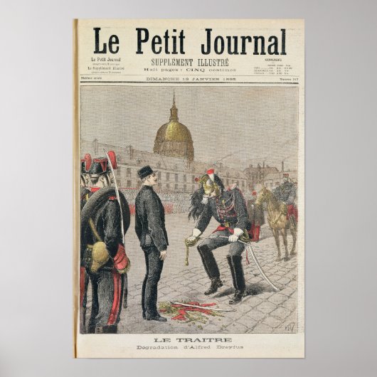 裏切り者アルフレッド・ドレフスの劣化 ポスター (正面)