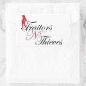 裏切り者N'盗賊ステッカー 長方形シール (バッグ)