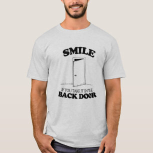 裏口のそれを- .PNG取ったら微笑させて下さい Tシャツ
