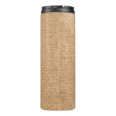 裏地に出る自然なリネンの質感、ベージュ、 タンブラー (裏面)