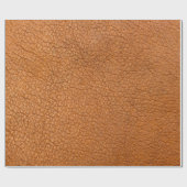 裏地のレザーの茶色のクローズアップ ラッピングペーパー (フラット)