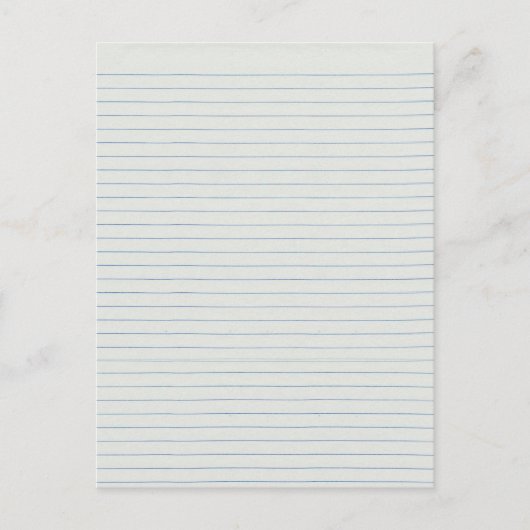 裏地の学校紙背景 ポストカード (正面)