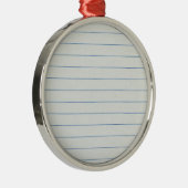 裏地の学校紙背景 メタルオーナメント (右)