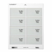 裏地の学校紙背景 ラベル (フルシート)