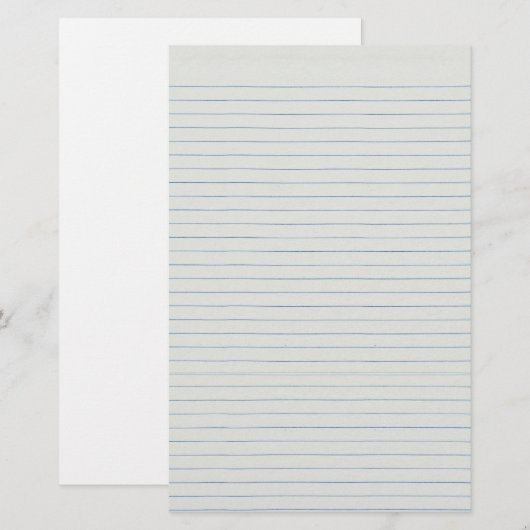 裏地の学校紙背景 便箋 (正面/裏面)