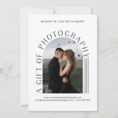 裏地モダンアーチ写真ギフト券 (正面)