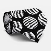 裏地190917 – 黒に白 ネクタイ (ロール)