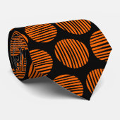 裏地190917 – 黒のオレンジ ネクタイ (ロール)