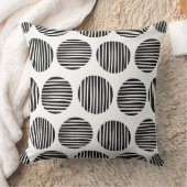 裏地190917 – 黒オン白 クッション (ブランケット)
