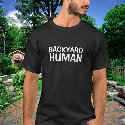 裏庭おもしろい人間 Tシャツ