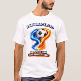 裏庭からゲームデーまでいつもそこにいるサッカーダ Tシャツ