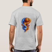裏庭からゲームデーまでパパはずっとそばに Tシャツ (裏面)