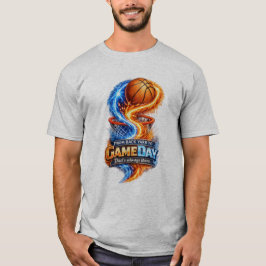 裏庭からゲームデーまでパパはずっとそばに Tシャツ