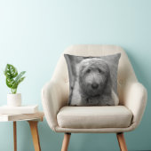 裏庭での子犬 クッション (椅子)