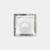 裏庭での子犬 ポストイット (正面)