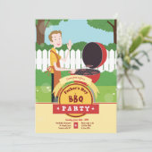 裏庭で男のグリル 招待状 (スタンド正面)