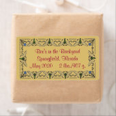 裏庭に蜂ハニージャー ラベル (インサイチュ)