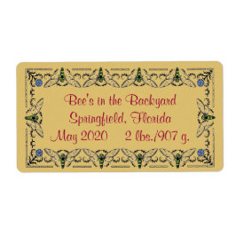 裏庭に蜂ハニージャー ラベル