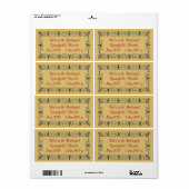 裏庭に蜂ハニージャー ラベル (フルシート)