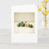 裏庭のイチジクI写真絵画のグリーティ空白のングカード カード (黄色い花)