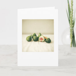 裏庭のイチジクI写真絵画のグリーティ空白のングカード カード