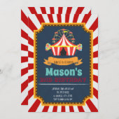 裏庭のカーニバルのパーティの招待状 招待状 (正面/裏面)