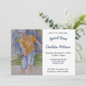 裏庭のサマー・パーティー招待状 招待状 (スタンド正面)