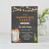 裏庭のザリガニ煮込みパーティーの招待 招待状 (スタンド正面)