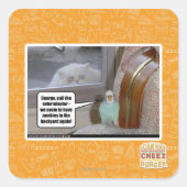 裏庭のゾンビ スクエアシール (正面)