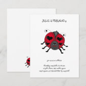 裏庭のバギー · 笑顔のてんとう虫 招待状 (正面/裏面)