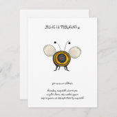 裏庭のバギー · 笑顔のハチ 招待状 (正面/裏面)