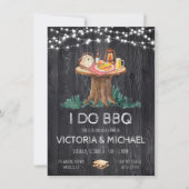 裏庭のバーベキュー魔法の夜 イルミネーション 招待状 (正面)