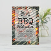 裏庭のバーベキュー | 夏のBBQ グリル 招待状 (スタンド正面)