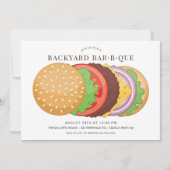 裏庭のバーベキュー 招待状 (正面)