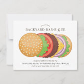 裏庭のバーベキュー 招待状 (正面)