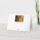 裏庭のリスの挨拶状 カード (裏面)