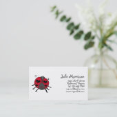 裏庭の乳母車 · 微笑のてんとう虫 名刺 (スタンド正面)