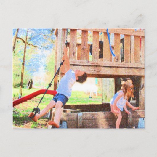 裏庭の仲間#1はがき ポストカード (正面)