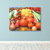 裏庭の収穫 キャンバスプリント (インサイチュ (ウッドフロア))