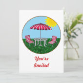 裏庭の夏のリラックス 招待状 (スタンド正面)