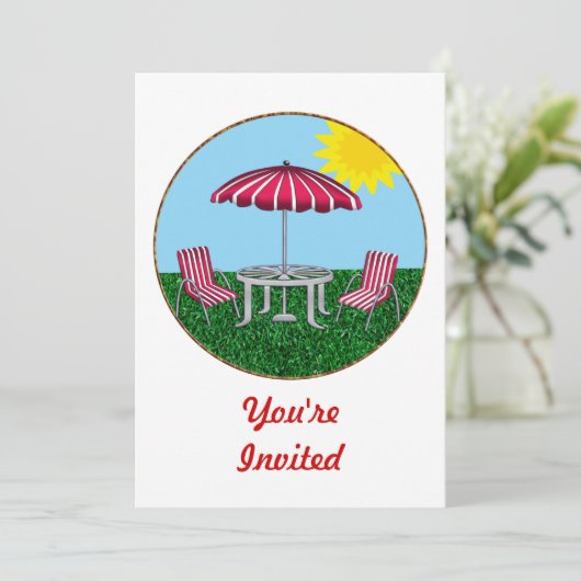 裏庭の夏のリラックス 招待状 (スタンド正面)
